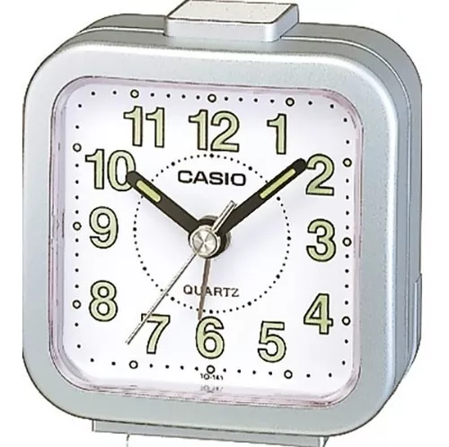 Despertador Casio TQ-143S-8DF, color Plata