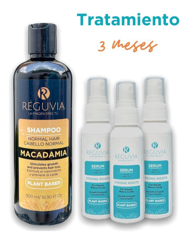 Tratamiento Anti Caída Cabello Shampoo +serum Tópico Reguvia
