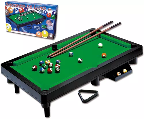 Mesa De Bilhar Infantil Sinuca Brinquedo Snooker Luxo - BRASKIT