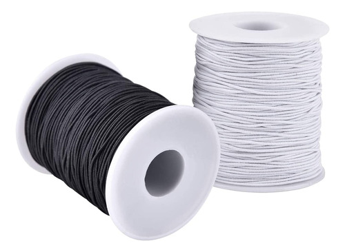 Cuerda Elástica Para Pulseras, 2 Rollos De 1 Mm