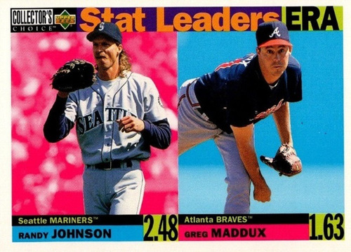 Mlb Greg Maddux - Collector´s Choice Stat Leaders 1995 # 8