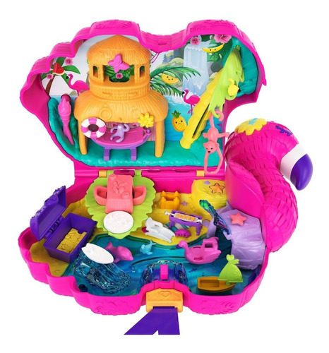 Polly Pocket Set De Flamingo