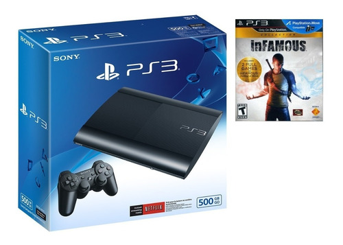 Nueva Y Sellada  Consola Playstation 3 500 Gb + Infamous