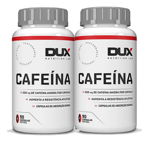 Combo Termegênico 2x Cafeína Dux 90 + 90 Caps