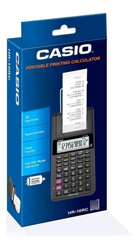 Imagen 5 de 7 de Sumadora Casio Hr-10rc + 6 Rollos De Papel +2 Rodillos Casio