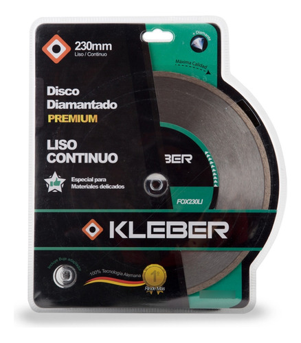 Disco Diamantado Liso 230 Mm Kleber