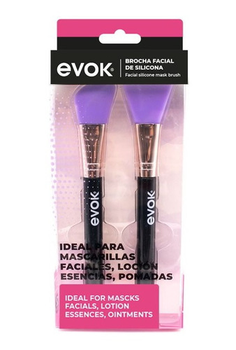 Set De Brochas Faciales De Silicona Evok