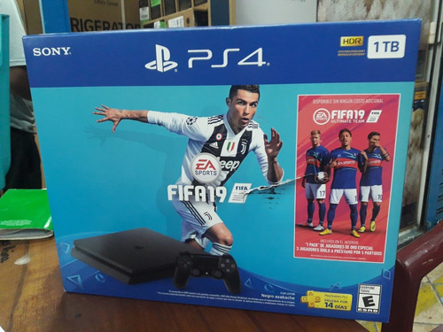 Playstation 4 Slim Ps4 1 Tb + Juego Fifa 2019 Nuevos