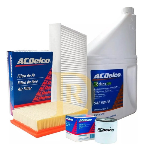 Kit Filtros Chevrolet Spin Cobalt 1,8 + Aceite Sintetico Ypf