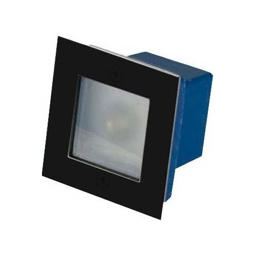 Spot Embutir Bronx Negro Pared Led Incluido Ideal Esc Cie