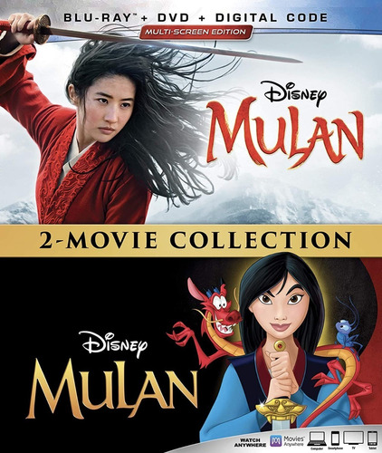 Blu-ray Mulan (2020) + Mulan (1998) / Incluye 2 Films