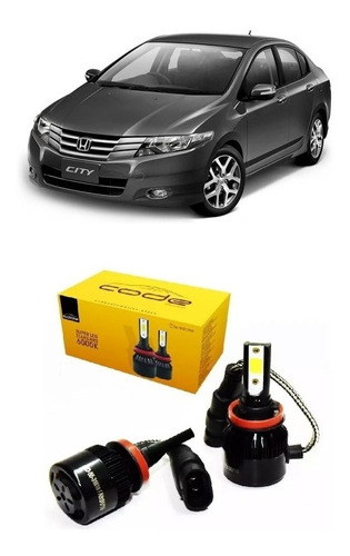 Lâmpada Super Led Honda City Milha H11 6000k 7800lumens