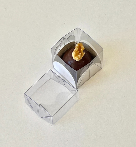 Embalagem 1 Brigadeiro Gourmet Acetato 4x4x4 100 Unidades