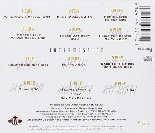 Cd R. Kelly 12 Play (import)novo Lacrado