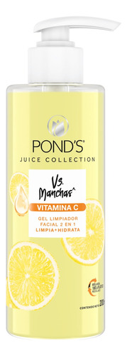 Limpiador Facial Pond's Juice Collection Vitamina C 200 Ml Momento de aplicación Día/Noche Tipo de piel Mixta