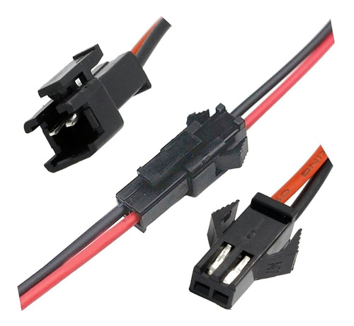 Conector Empalme Macho-hembra-jst Sm-15cm-2pin-para/tira Led