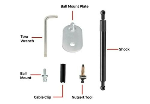 Tailgate Assist Shock Struts Dz43301 Fit For 2009-2018 D Oaj