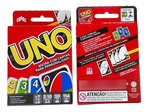 Jogo de Cartas Uno Original Copag