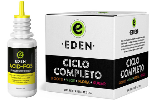 Eden Acid-fos Reductor Ph 30cc Con Eden Ciclo Completo 125ml