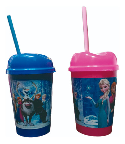 Vaso Pitillo Frozen Sorpresas Fiestas Piñatas Regalos