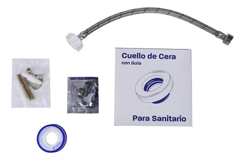 Paquete De Instalación Sanitario Con Cuello Cera Gris 