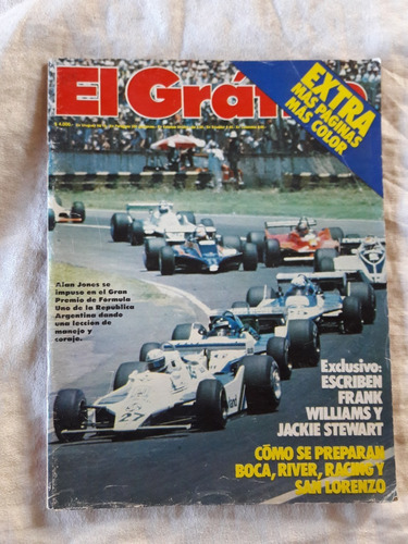 Grafico N° 3145 Año 1980 Lamina Argentina F1 Alan Jones