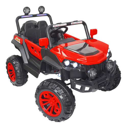 Carro Elétrico 12V Infantil Utv Buggy Controle Som Bluetooth Usb Luzes Vermelho Brinqway BW-085VM
