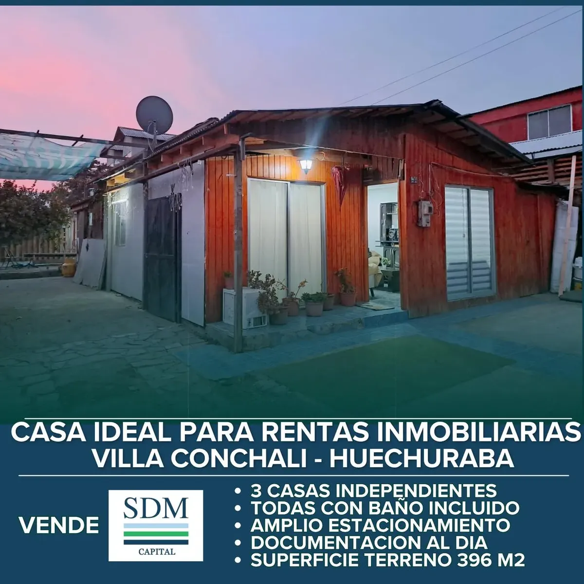 Imagen 2 de 24 de Amplio Terreno Con 3 Casas Independientes Huechuraba