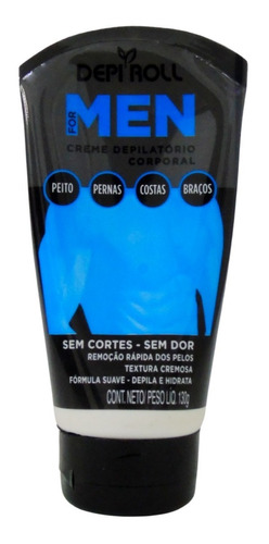 Depi-roll Men Creme Depilatório Corporal 130g