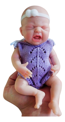 Bebê Reborn De Silicone Sólido Chorando Quero Colo