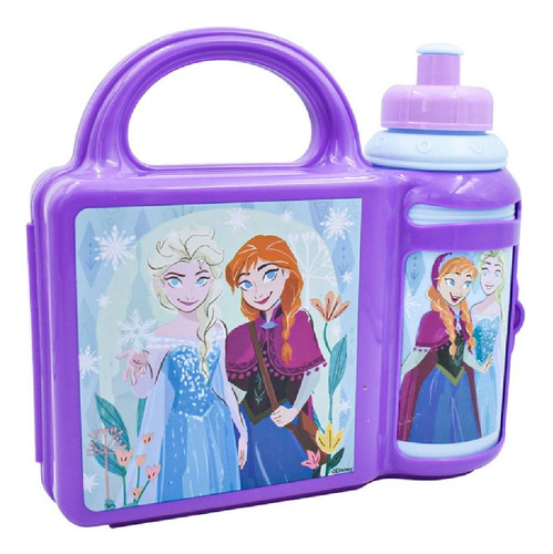 Lonchera De Plastico Con Botella Disney Frozen Box Lunch