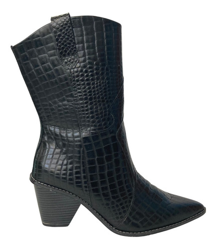 Imagen 5 de 9 de Botas Vaqueras Dama Felipe Rentería Tacón 7cms 100% Piel