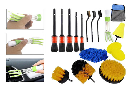 Conjunto De Cuidado Automotriz Para Limpieza 17 Uds.