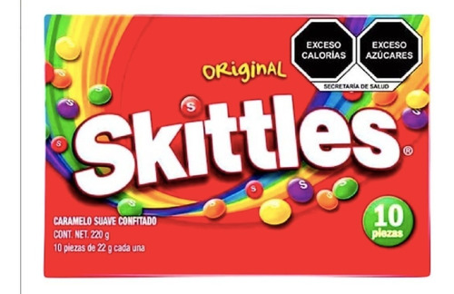 Skittles Original Dulce Confitado 10 Piezas