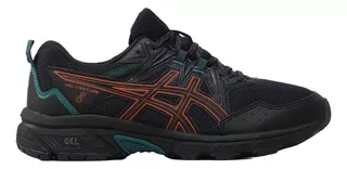 Tenis Asics Hombre Caballero Running Negro Gel Venture