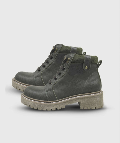 Imagen 2 de 5 de Borcegos Botas De Cuero Viamo Ferberi Dama Mujer