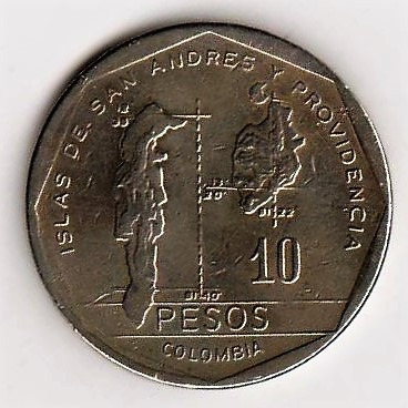 Moneda Islas San Andrés Y Providencia 1981 Valor 10 Pesos