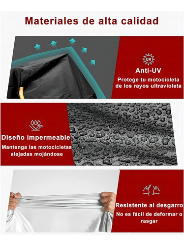 Cubre Motocicleta, Funda Para Moto Impermeable Grande