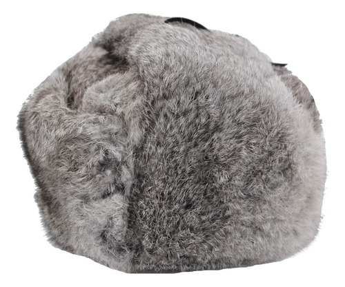 Sombrero De Invierno Ushanka Piel De Conejo Ruso Trampero Color Talle Diseño De La Tela