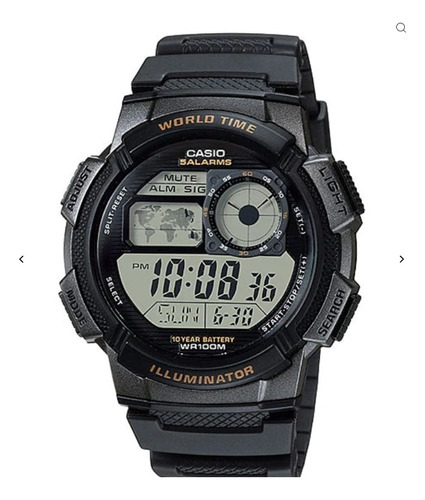 Relogio Masculino Casio Digital Ae-1000w-1avdf - Preto