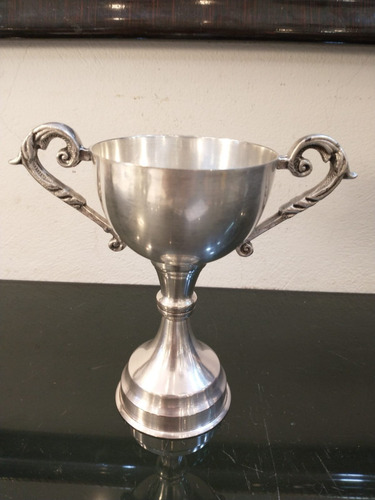 Imagen 1 de 6 de Antigua Copa Trofeo Bañado En Plata 