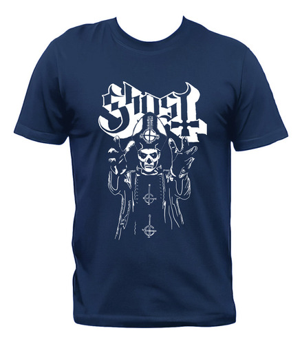 Remera Ghost Papa Emeritus Heavy Metal 100% Algodón