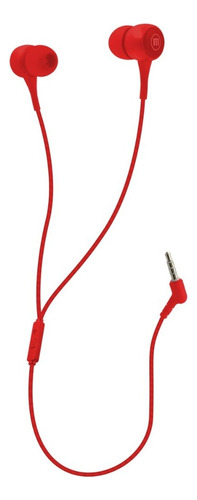 Audifonos Maxell Pop In-ear Anti-enredos 3.5mm Manos Libres Color Rojo