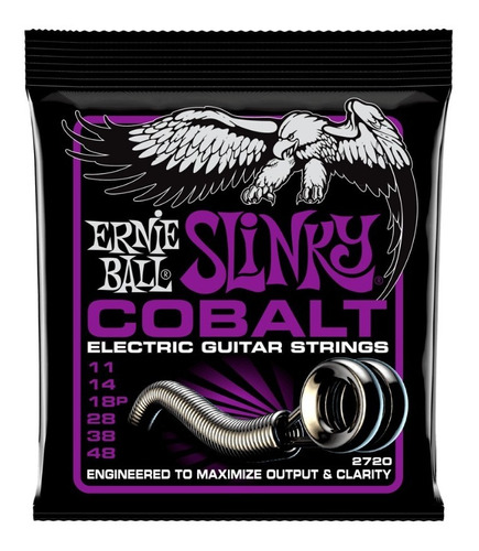 Ernie Ball Slinky Cobalt 2720 Cuerdas Guitarra 11-48