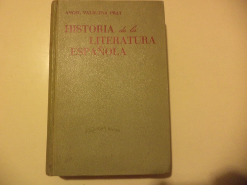 Historia De La Literatura Española Tomo 1.  