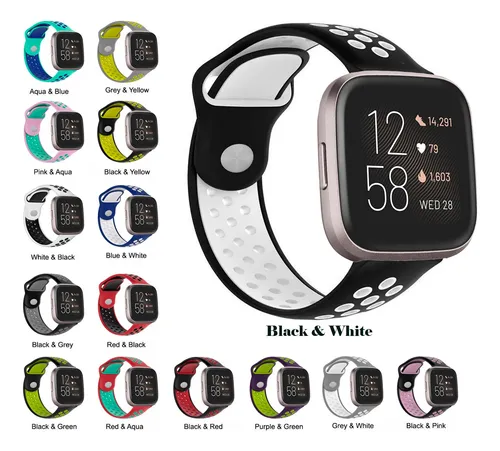 Combo 2 Correas Transpirable Premium Para Fitbit Versa 2