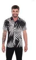 Comprar Blusa Floral Manga Curta Masculina Slim Praia Camisa Social