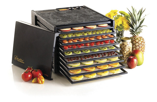 Imagen 7 de 7 de Deshidratador D Alimentos 9 C/timer P/negra Excalibur 3926tb