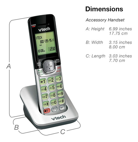 Telefones Vtech Cs6529-2 Dect 6.0, Com Secretária Eletrônica
