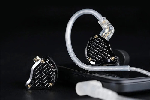 Auriculares intraurales Kz Pr3: controlador magnético plano, sin micrófono, color: negro